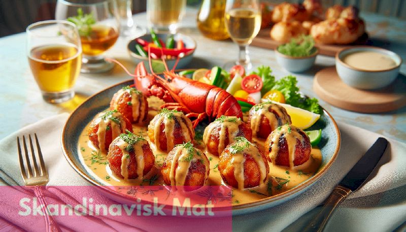 Fiskbullar med hummersås