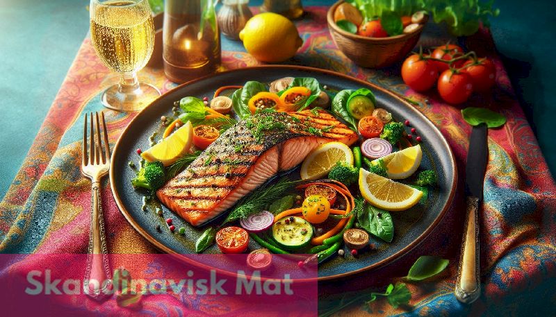 Grillad lax med citron