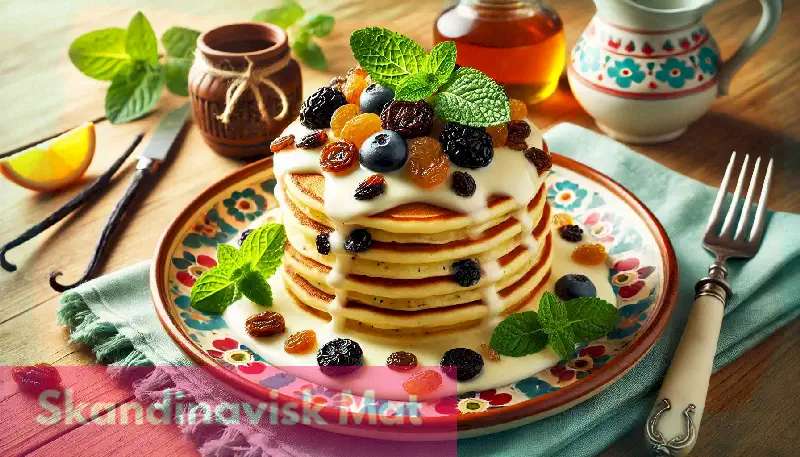 Pannkakor med russin och vanilj